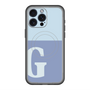スリムプロテクションプレミアムケース with MagSafe［ オリジナル - initial two tone - G blue ］