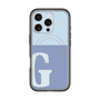 スリムプロテクションプレミアムケース with MagSafe［ オリジナル - initial two tone - G blue ］