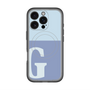 スリムプロテクションプレミアムケース with MagSafe［ オリジナル - initial two tone - G blue ］