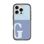 スリムプロテクションプレミアムケース with MagSafe［ オリジナル - initial two tone - G blue ］
