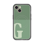 スリムプロテクションプレミアムケース with MagSafe［ オリジナル - initial two tone - G green ］