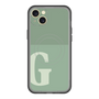 スリムプロテクションプレミアムケース with MagSafe［ オリジナル - initial two tone - G green ］