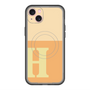 スリムプロテクションプレミアムケース with MagSafe［ オリジナル - initial two tone - H orange ］