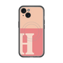 スリムプロテクションプレミアムケース with MagSafe［ オリジナル - initial two tone - H pink ］