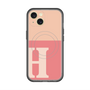 スリムプロテクションプレミアムケース with MagSafe［ オリジナル - initial two tone - H pink ］