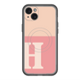 スリムプロテクションプレミアムケース with MagSafe［ オリジナル - initial two tone - H pink ］