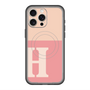 スリムプロテクションプレミアムケース with MagSafe［ オリジナル - initial two tone - H pink ］