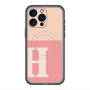 スリムプロテクションプレミアムケース with MagSafe［ オリジナル - initial two tone - H pink ］