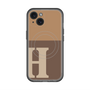 スリムプロテクションプレミアムケース with MagSafe［ オリジナル - initial two tone - H brown ］
