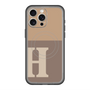 スリムプロテクションプレミアムケース with MagSafe［ オリジナル - initial two tone - H brown ］