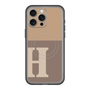 スリムプロテクションプレミアムケース with MagSafe［ オリジナル - initial two tone - H brown ］