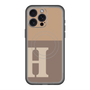 スリムプロテクションプレミアムケース with MagSafe［ オリジナル - initial two tone - H brown ］
