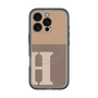 スリムプロテクションプレミアムケース with MagSafe［ オリジナル - initial two tone - H brown ］