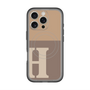 スリムプロテクションプレミアムケース with MagSafe［ オリジナル - initial two tone - H brown ］