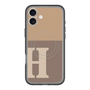 スリムプロテクションプレミアムケース with MagSafe［ オリジナル - initial two tone - H brown ］