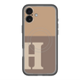 スリムプロテクションプレミアムケース with MagSafe［ オリジナル - initial two tone - H brown ］