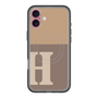 スリムプロテクションプレミアムケース with MagSafe［ オリジナル - initial two tone - H brown ］