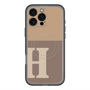 スリムプロテクションプレミアムケース with MagSafe［ オリジナル - initial two tone - H brown ］