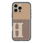 スリムプロテクションプレミアムケース with MagSafe［ オリジナル - initial two tone - H brown ］