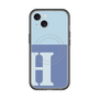 スリムプロテクションプレミアムケース with MagSafe［ オリジナル - initial two tone - H blue ］