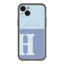 スリムプロテクションプレミアムケース with MagSafe［ オリジナル - initial two tone - H blue ］