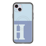 スリムプロテクションプレミアムケース with MagSafe［ オリジナル - initial two tone - H blue ］