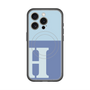 スリムプロテクションプレミアムケース with MagSafe［ オリジナル - initial two tone - H blue ］