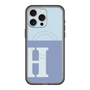 スリムプロテクションプレミアムケース with MagSafe［ オリジナル - initial two tone - H blue ］