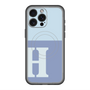 スリムプロテクションプレミアムケース with MagSafe［ オリジナル - initial two tone - H blue ］