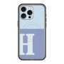 スリムプロテクションプレミアムケース with MagSafe［ オリジナル - initial two tone - H blue ］