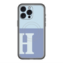 スリムプロテクションプレミアムケース with MagSafe［ オリジナル - initial two tone - H blue ］
