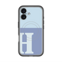 スリムプロテクションプレミアムケース with MagSafe［ オリジナル - initial two tone - H blue ］