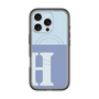 スリムプロテクションプレミアムケース with MagSafe［ オリジナル - initial two tone - H blue ］