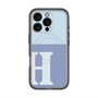 スリムプロテクションプレミアムケース with MagSafe［ オリジナル - initial two tone - H blue ］