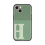 スリムプロテクションプレミアムケース with MagSafe［ オリジナル - initial two tone - H green ］