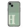 スリムプロテクションプレミアムケース with MagSafe［ オリジナル - initial two tone - H green ］