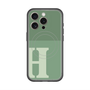 スリムプロテクションプレミアムケース with MagSafe［ オリジナル - initial two tone - H green ］