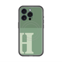 スリムプロテクションプレミアムケース with MagSafe［ オリジナル - initial two tone - H green ］