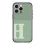 スリムプロテクションプレミアムケース with MagSafe［ オリジナル - initial two tone - H green ］