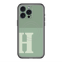 スリムプロテクションプレミアムケース with MagSafe［ オリジナル - initial two tone - H green ］