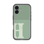 スリムプロテクションプレミアムケース with MagSafe［ オリジナル - initial two tone - H green ］