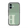 スリムプロテクションプレミアムケース with MagSafe［ オリジナル - initial two tone - H green ］