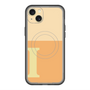 スリムプロテクションプレミアムケース with MagSafe［ オリジナル - initial two tone - I orange ］