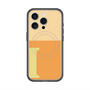 スリムプロテクションプレミアムケース with MagSafe［ オリジナル - initial two tone - I orange ］