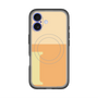 スリムプロテクションプレミアムケース with MagSafe［ オリジナル - initial two tone - I orange ］