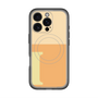 スリムプロテクションプレミアムケース with MagSafe［ オリジナル - initial two tone - I orange ］