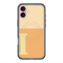 スリムプロテクションプレミアムケース with MagSafe［ オリジナル - initial two tone - I orange ］