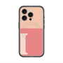 スリムプロテクションプレミアムケース with MagSafe［ オリジナル - initial two tone - I pink ］