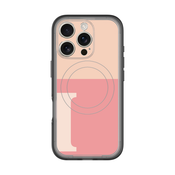 スリムプロテクションプレミアムケース with MagSafe［ オリジナル - initial two tone - I pink ］