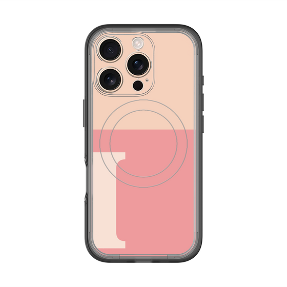 スリムプロテクションプレミアムケース with MagSafe［ オリジナル - initial two tone - I pink ］